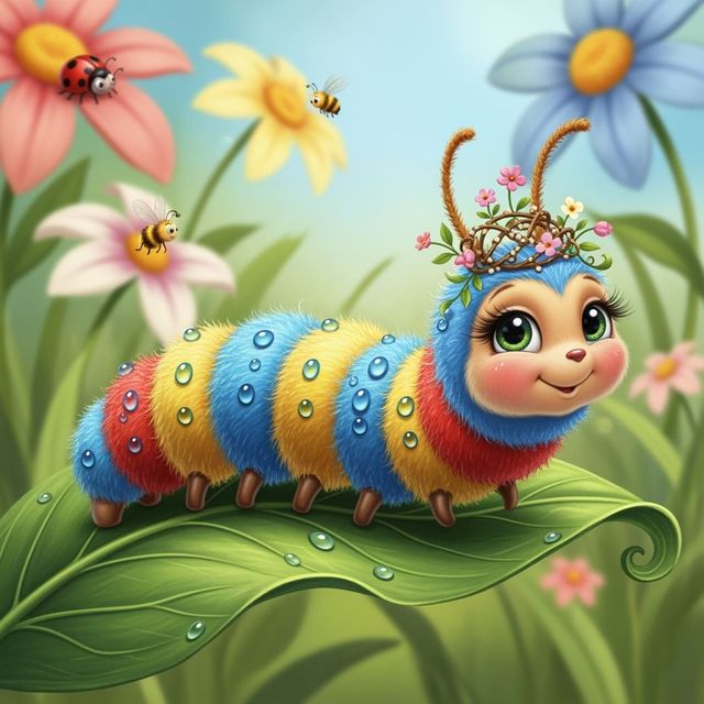 Explore Stunning Caterpillar Drawings Created with AI gallery