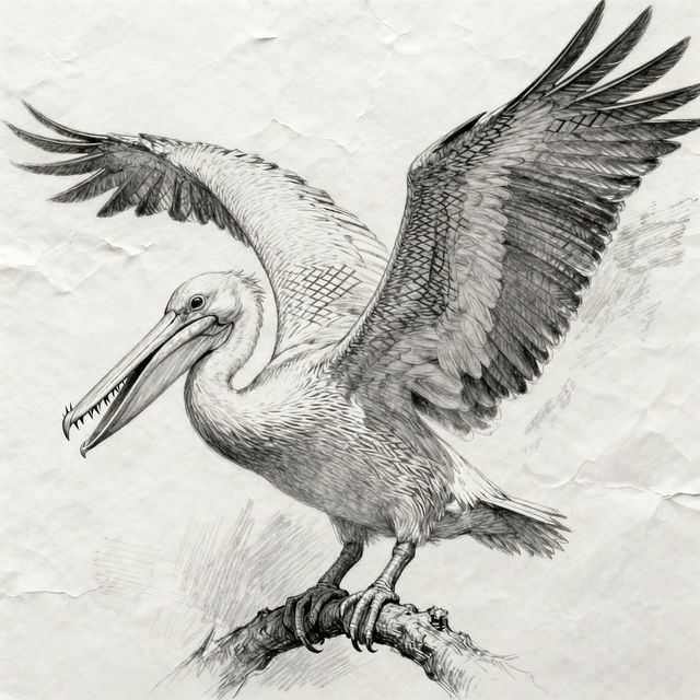 Pelican Drawings - Created With AI gallery