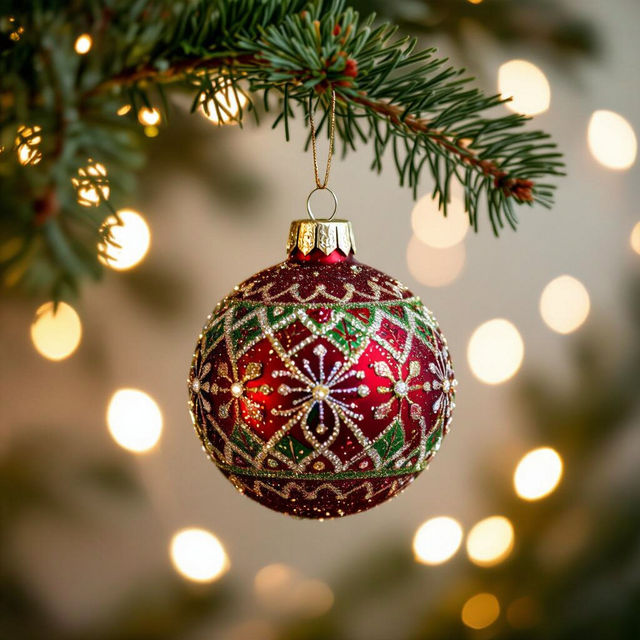 Christmas Ornaments Pictures - AI Generated gallery