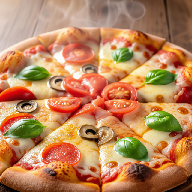 Images of Pizza - Made With AI gallery