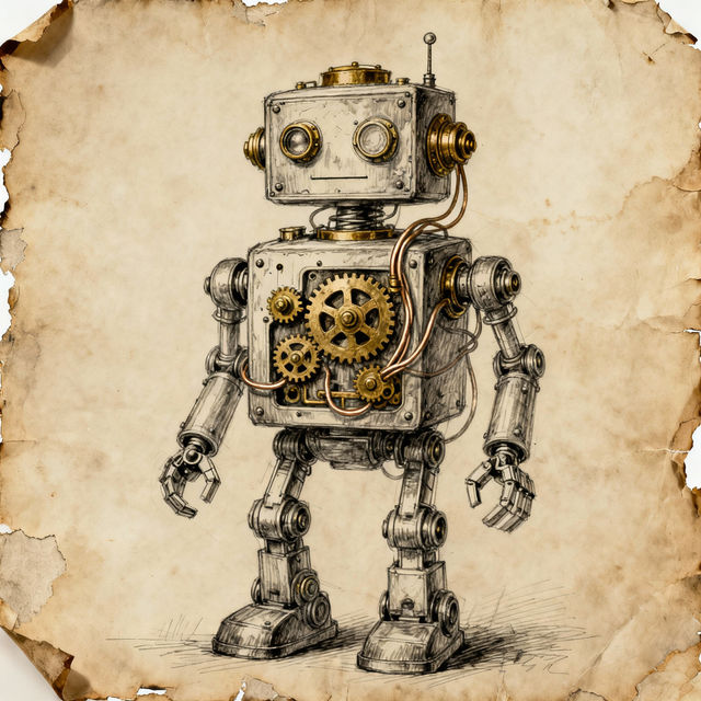 Robot Sketches - Made With AI gallery