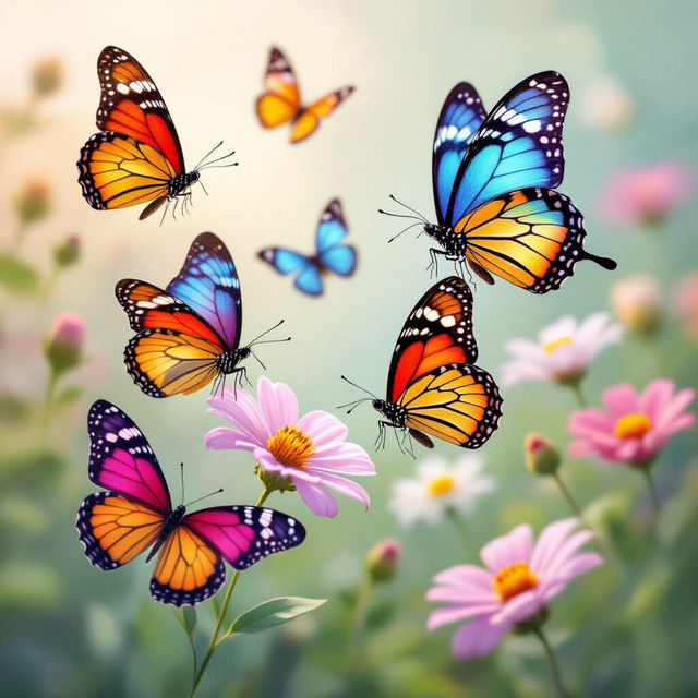 Butterflies Wallpaper - AI Generated gallery