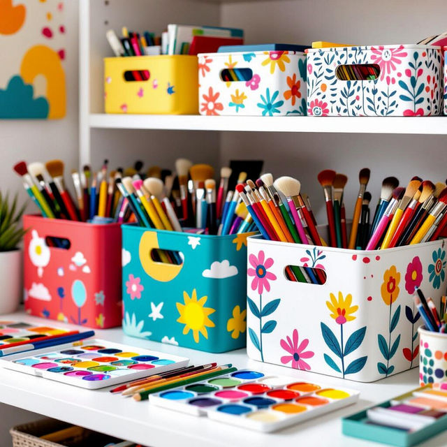 Art Bin Storage Box Designs gallery
