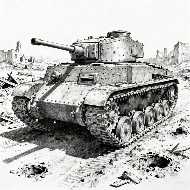 Drawing Of A Tank gallery