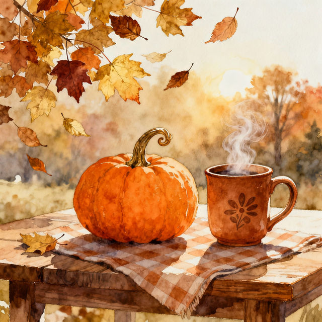 Fall Themed Drawings - Created with AI gallery