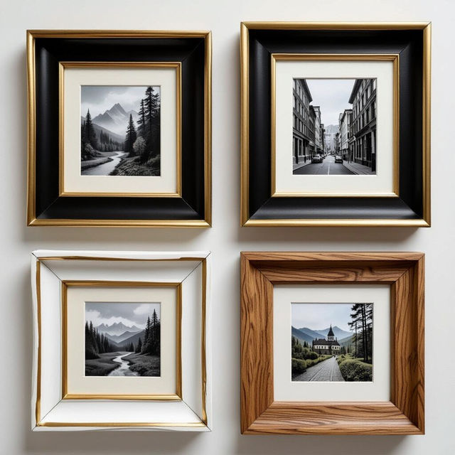 Two Tone Picture Frames - AI Generated gallery