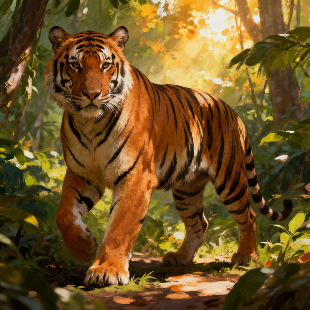 Full Body Tiger Drawings - AI Generated gallery