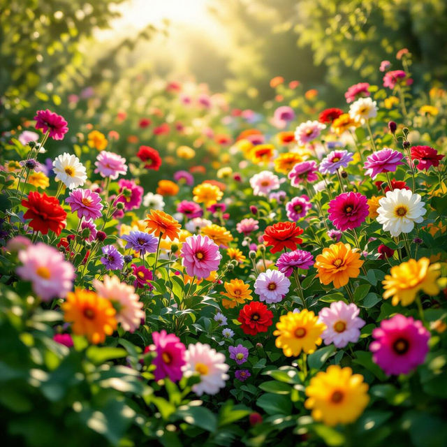 Flower Garden Images - Created With AI gallery