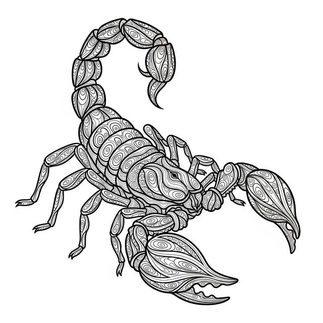 Scorpion Drawings Created With AI gallery