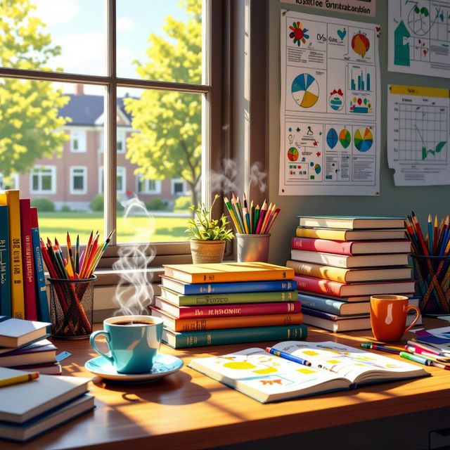 Teacher Wallpaper - AI Generated gallery