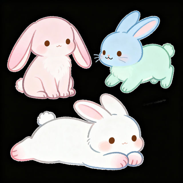 Cute Bunny Easy Drawings gallery