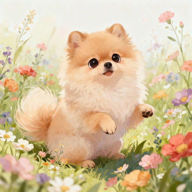 Pomeranian Drawings gallery