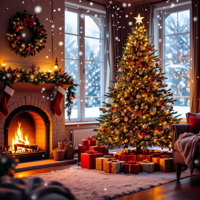 Beautiful Merry Christmas Images - Made With AI gallery