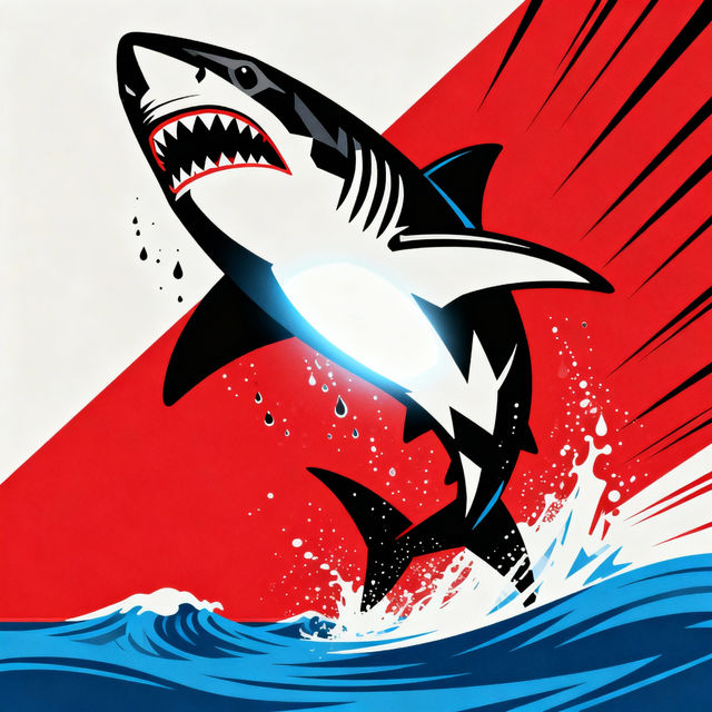 Jaws Drawing - Made With AI gallery