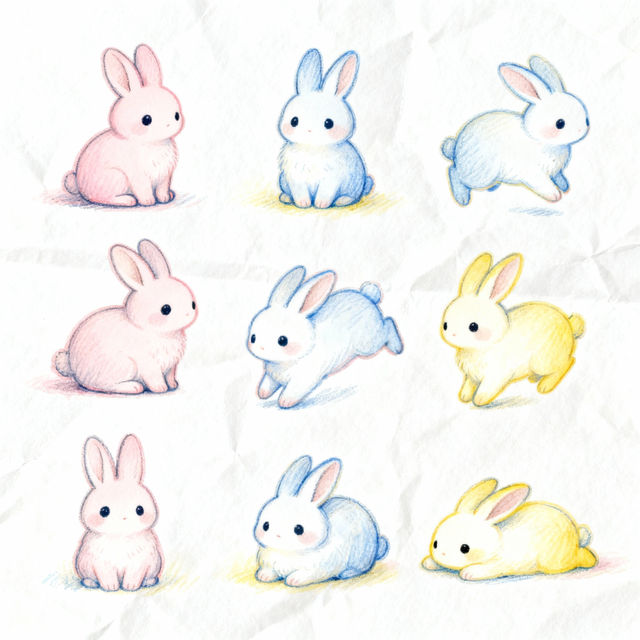 Bunny Drawings - Easy AI Art gallery