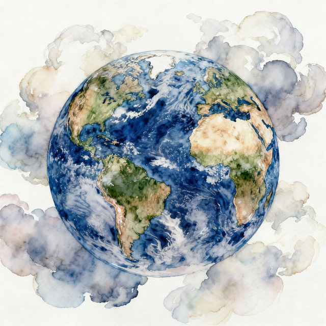 Drawing Of Earth - Made With AI gallery