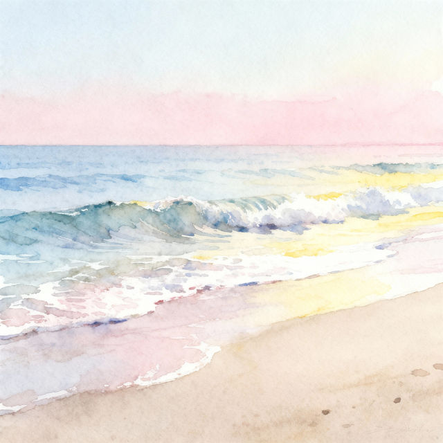 Water Waves Drawings - AI Generated Art gallery