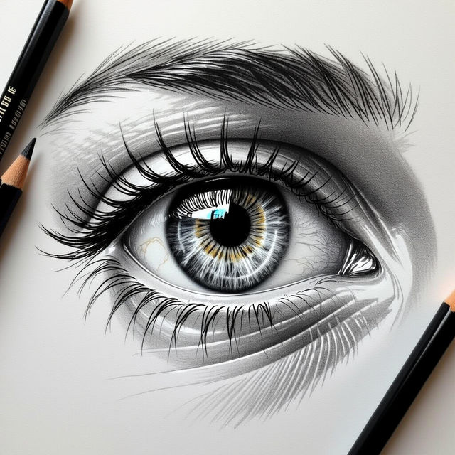 Realistic Eye Sketches - Made With AI gallery