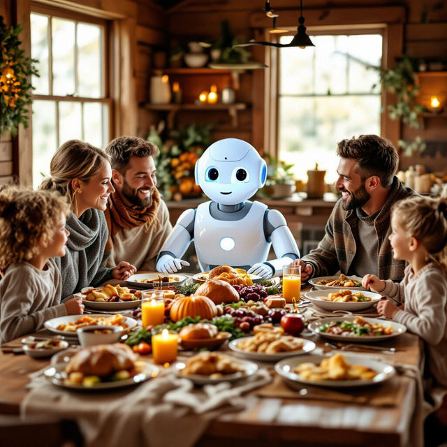 Thanksgiving Dinner Drawings - AI Generated gallery