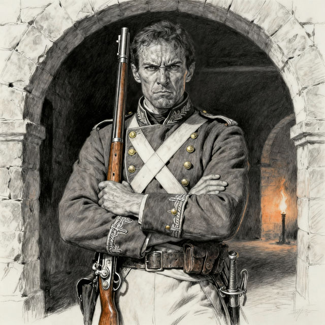 Soldiers Drawing - AI Generated Art gallery