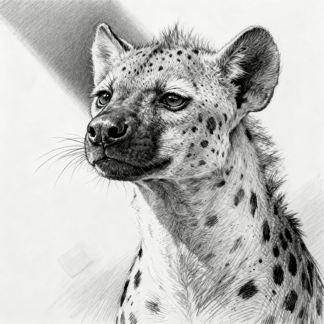 Hyena Drawings - AI Generated Art gallery