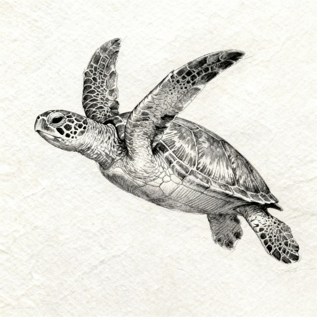 Sketch Turtle Drawings - AI Generated gallery