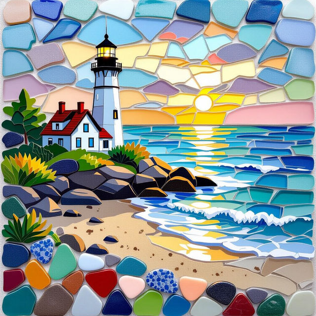 Easy Sea Glass Art Ideas gallery