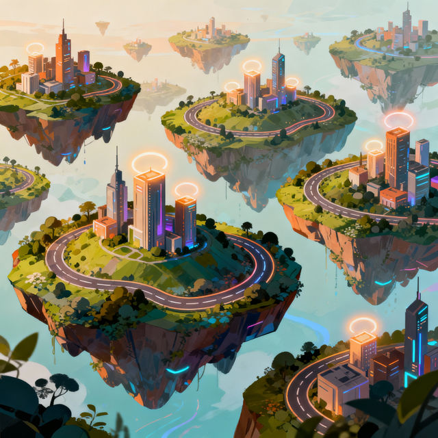 Isometric Perspective Art gallery