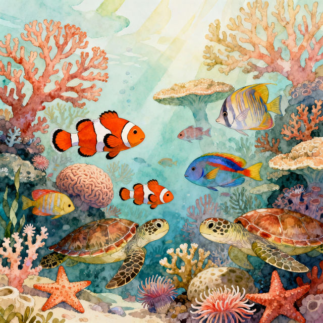 Ocean Drawings - Made With AI gallery