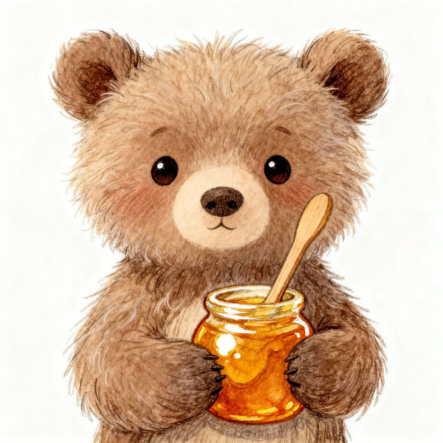 Cute Bear Drawings - AI Generated gallery