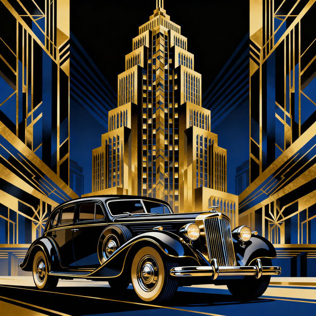 Art Deco Illustrations - Made With AI gallery