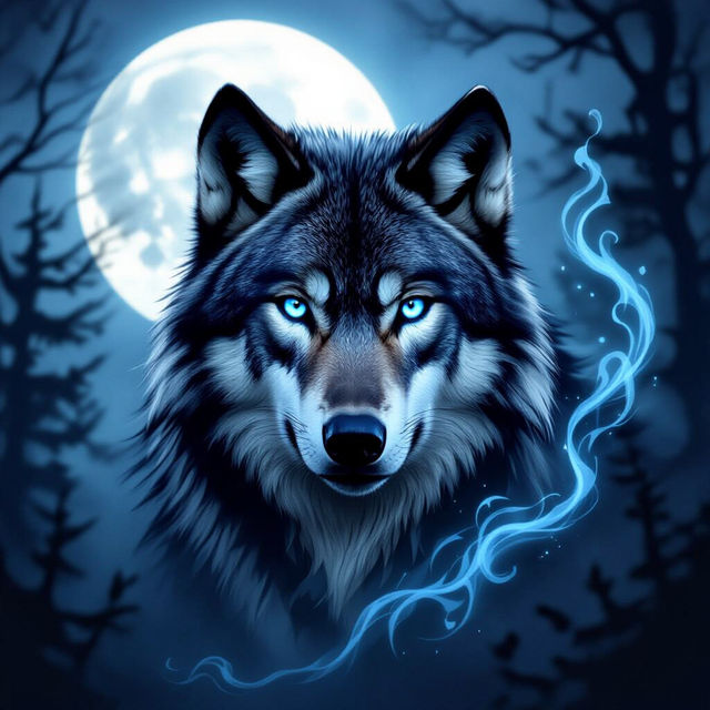 Cool Wolf Wallpaper - Made With AI gallery