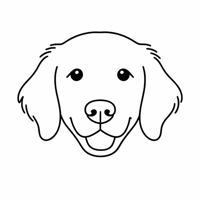 Easy Dog Face Drawing gallery