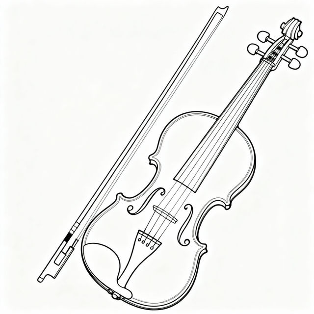 Easy Violin Drawings gallery