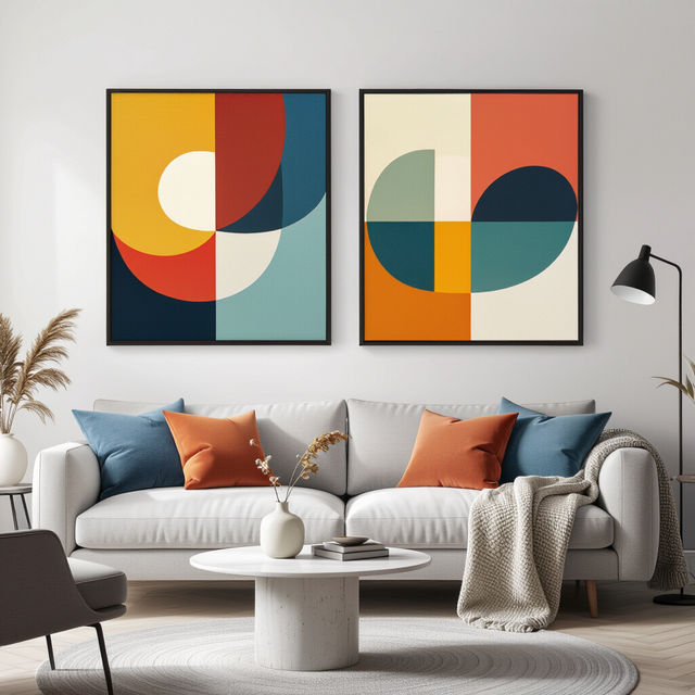 AI-Generated Wall Art Sets of 2 gallery