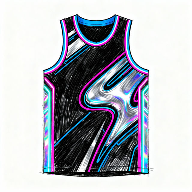Basketball Jersey Drawings - AI Generated gallery