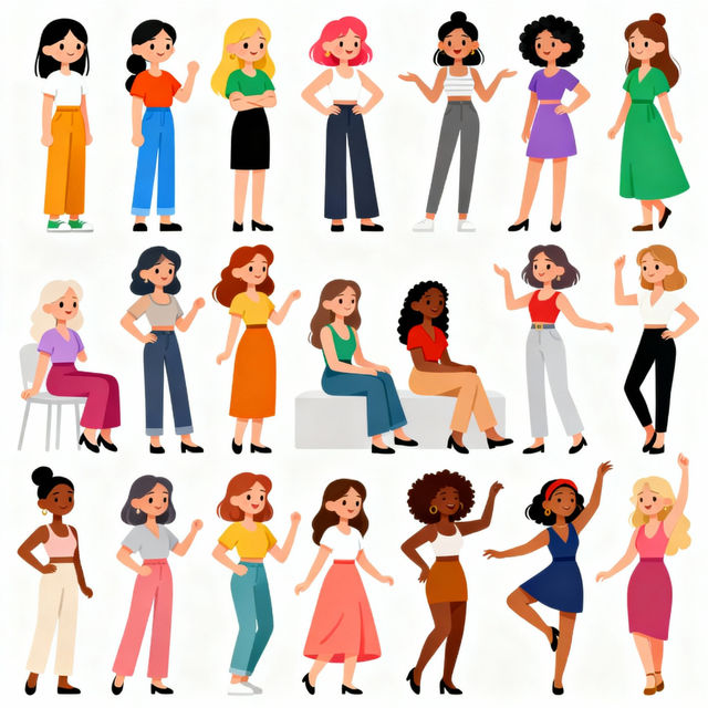 Woman Clip Art - Made With AI gallery