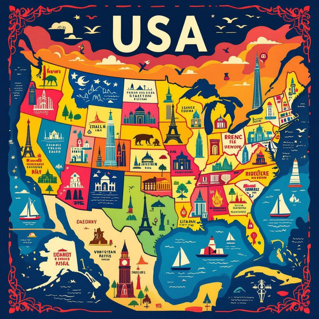 Picture Of USA Map gallery