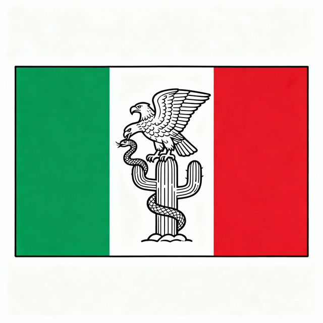 Easy Mexico Flag Drawing gallery