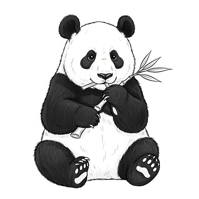 Easy Panda Drawings Made With AI gallery