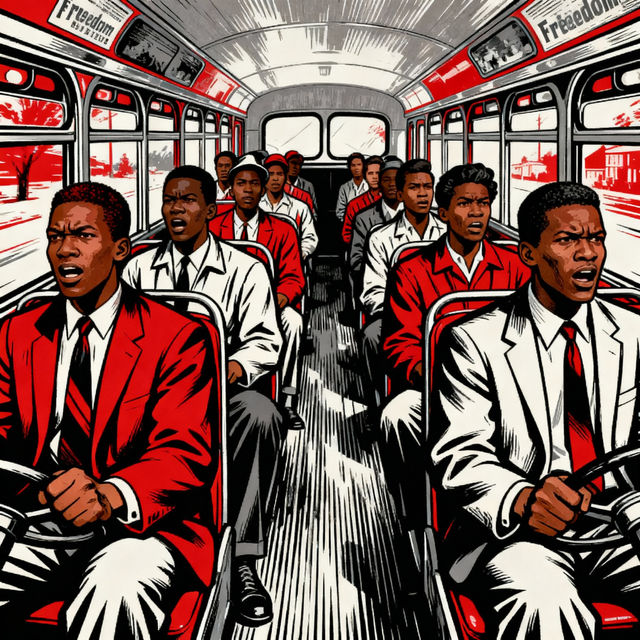 Freedom Riders Drawing gallery