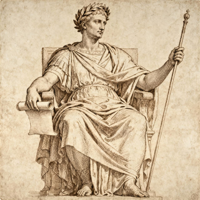 Augustus Drawings - AI Generated Art gallery