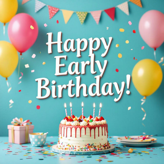 Happy Early Birthday Images gallery