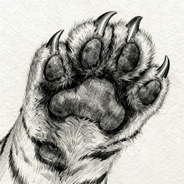 Tiger Paw Drawings gallery