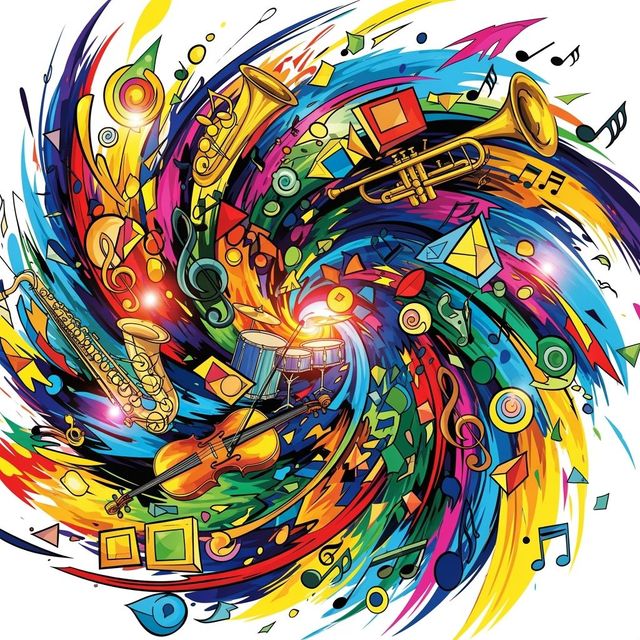 Explore AI-Generated Music Drawings gallery