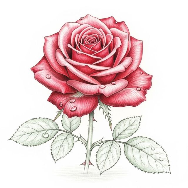 Browse AI-Generated Rose Sketches gallery