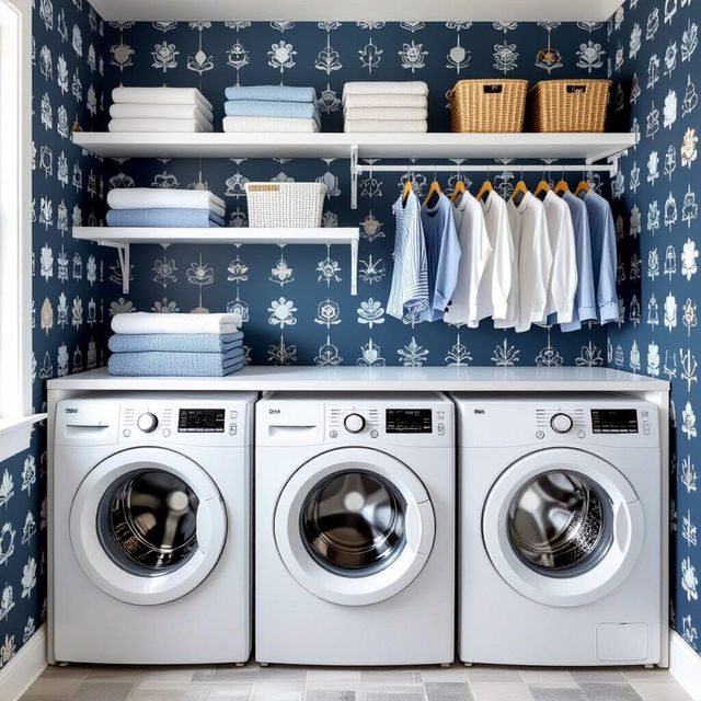 Laundry Room Peel and Stick Wallpaper gallery