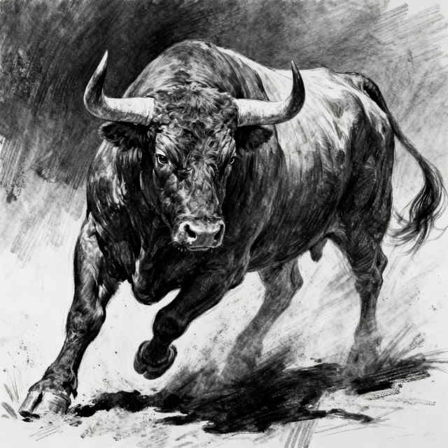 Drawing Of A Bull - AI Generated Art gallery