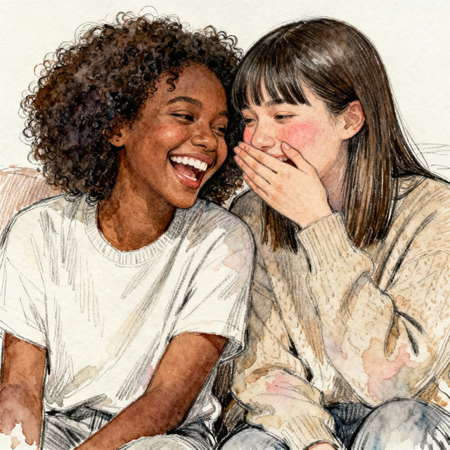 Drawing Friendship Art - Made With AI gallery