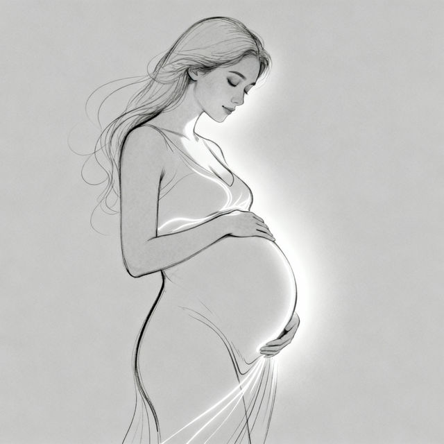 Pregnant Woman Drawing - AI Art Gallery gallery